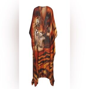 SKIMS Tiger Print Swim Coverup